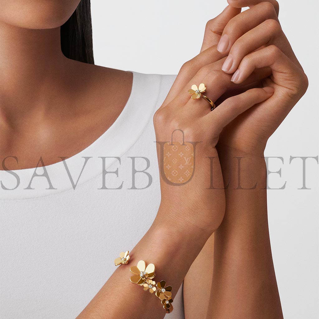 V*N CL*F arpels frivole ring, 1 flower, small model - yellow gold  vcarp2ds00